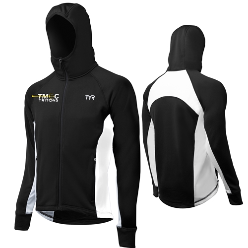 Team Male Warmup Jacket TYR Alliance Victory in Black-White