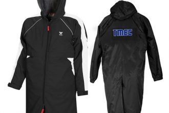Team Parka by TYR in Black with Back Lettering
