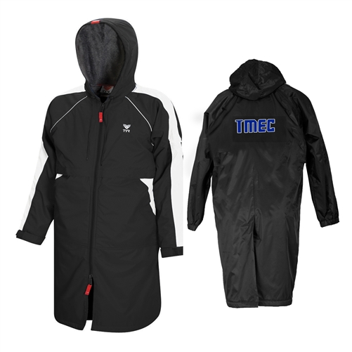 Team Parka by TYR in Black with Back Lettering